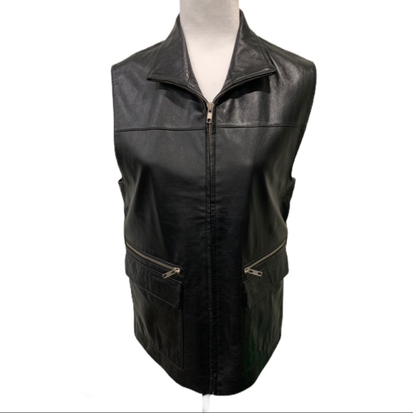 Alligator Italian Classic Leather Vest - Picture 2 of 6